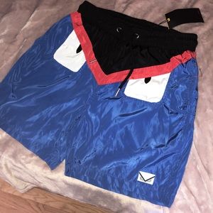 MENS FENDI SWIM TRUNKS